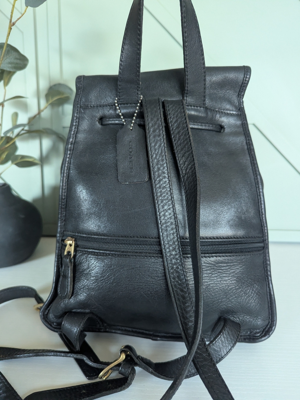 Vintage Coach Leather Mini Daypack Backpack - Picture 4 of 14
